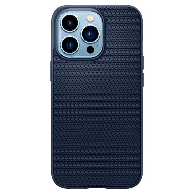 Чохол Spigen для iPhone 13 Pro Liquid Air Navy Blue (ACS03259) - Фото 3 Чохол Spigen для iPhone 13 Pro Liquid Air Navy Blue (ACS03259) - зображення 3