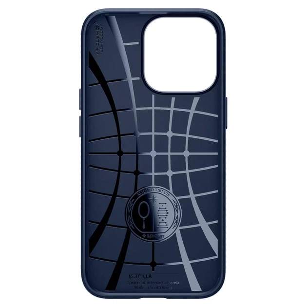 Чохол Spigen для iPhone 13 Pro Liquid Air Navy Blue (ACS03259) - Фото 6 Чохол Spigen для iPhone 13 Pro Liquid Air Navy Blue (ACS03259) - зображення 6