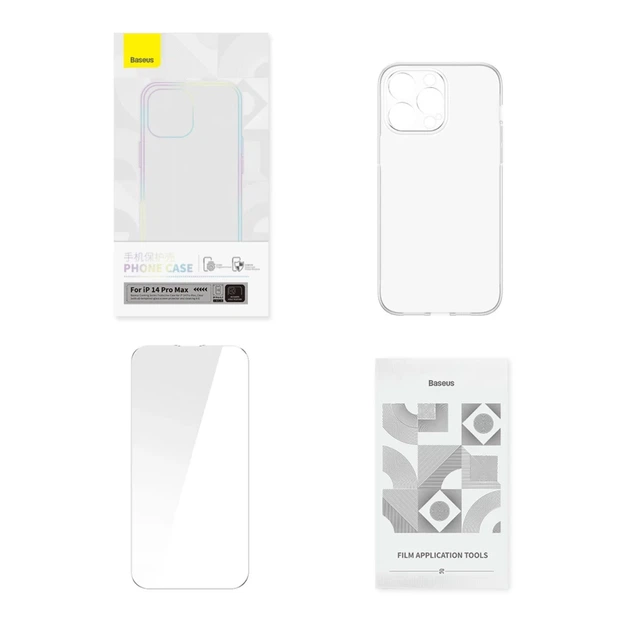 Чохол Baseus Corning Case with Transparent Glass для iPhone 14 Pro Max Transparent (P60112202201-03) - зображення 11