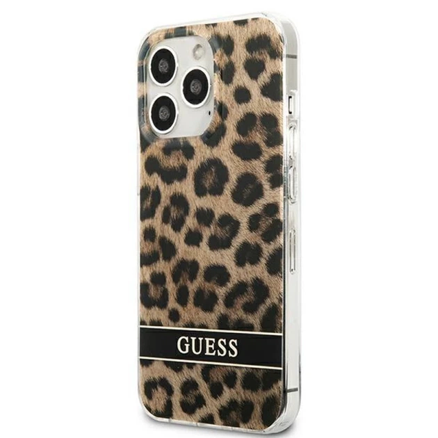 Чохол Guess Leopard для iPhone 13 Pro Brown (GUHCP13LHSLEOW) - зображення 2