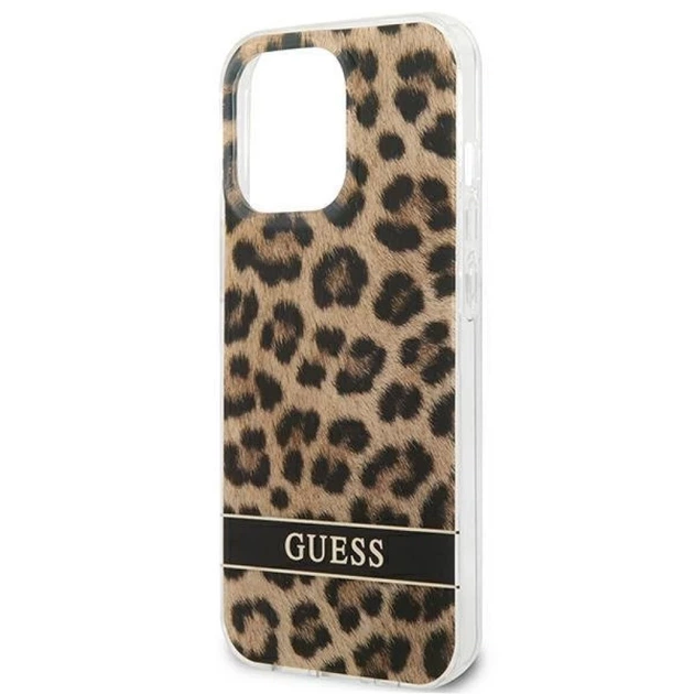 Чохол Guess Leopard для iPhone 13 Pro Brown (GUHCP13LHSLEOW) - зображення 6