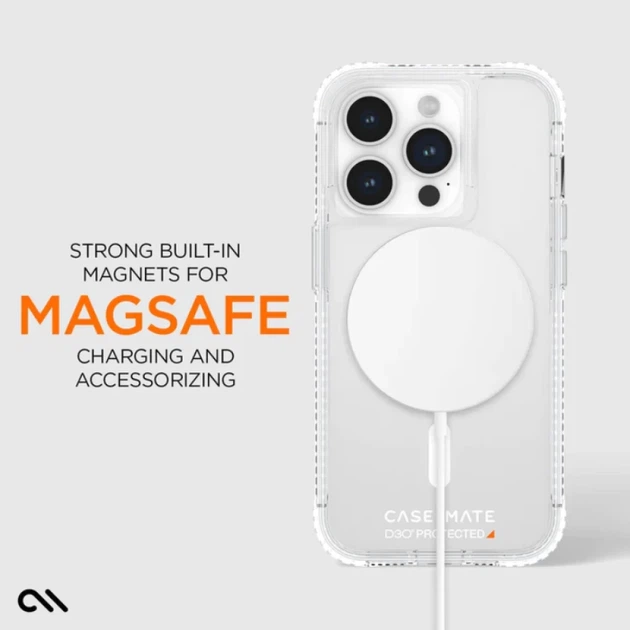 Чехол Case-Mate Ultra Tough D3O Clear для iPhone 15 Pro Clear with MagSafe (CM051486) - Фото 10 Чехол Case-Mate Ultra Tough D3O Clear для iPhone 15 Pro Clear with MagSafe (CM051486) - изображение 10
