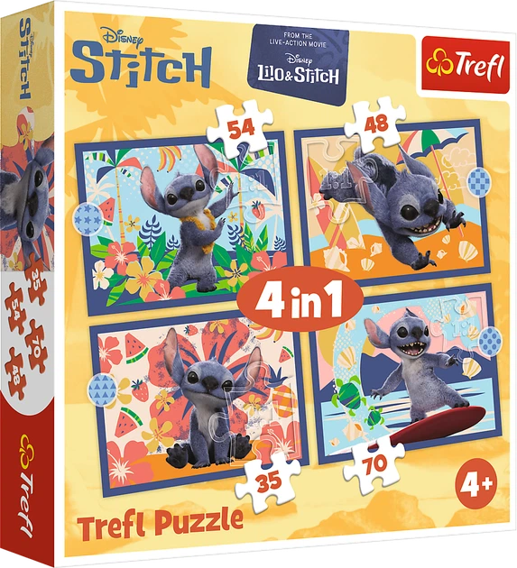 Пазлы детские 4в1 Отпуск на Гавайях Trefl 34666 70 шт Разноцветный shop (5900511346664) - Фото 1 Пазлы детские 4в1 Отпуск на Гавайях Trefl 34666 70 шт Разноцветный shop (5900511346664) - изображение 1