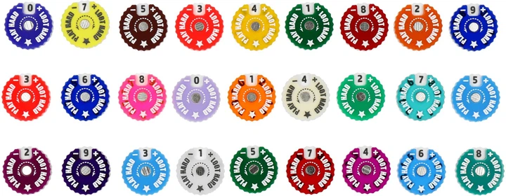 Трекери для ігор магнітні Epic Loot Box Tracker 20 мм від 0 до 9 (WT-2009C9) (5907086563847) - зображення 6