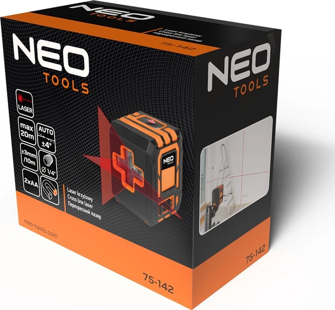 Лазерний рівень NEO Tools 20 м з футляром та магнітним тримачем 75-142 (5906692018376) - зображення 2