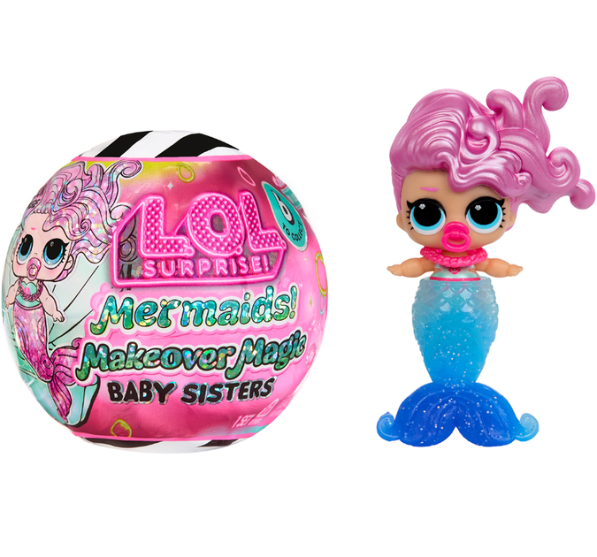 Ігровий набір з лялькою L.O.L. SURPRISE! серії "Mermaids! Makeover Magic" – МИЛІ РУСАЛОНЬКИ - Фото 1 Ігровий набір з лялькою L.O.L. SURPRISE! серії "Mermaids! Makeover Magic" – МИЛІ РУСАЛОНЬКИ - зображення 1
