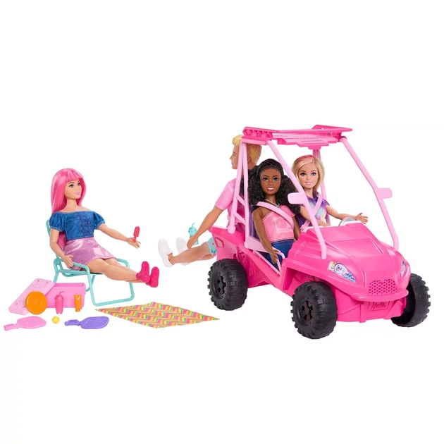 Игровой набор Barbie Таинственные приключения Пляжный багги (JFV68) - Фото 4 Игровой набор Barbie Таинственные приключения Пляжный багги (JFV68) - изображение 4