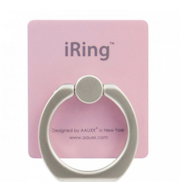 Кільце тримач підставка для телефону iRing для пальця на задню панель телефону рожевий - Фото 1 Кільце тримач підставка для телефону iRing для пальця на задню панель телефону рожевий - зображення 1