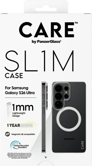Чохол CARE by PanzerGlass SL1M для Samsung Galaxy S26 Ultra Transparent (CR27515) - зображення 6