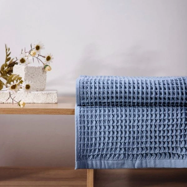 Рушник Homla Vaffel блакитний 70x130 см (5906496736971) - зображення 4