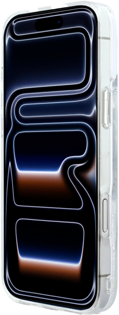 Etui Karl Lagerfeld Liquid Glitter Karl Script Logo MagSafe do Apple iPhone 17 Pro Transparent (3666339608293) - obraz 5