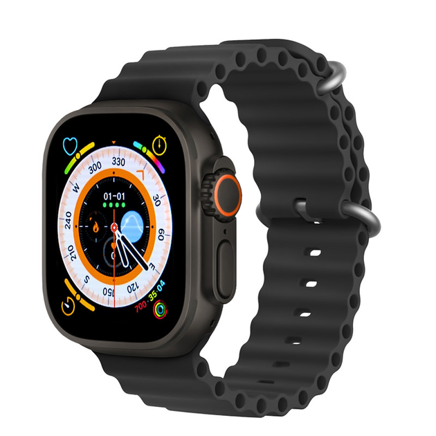 Смарт-часи U9 mini 41mm Чорний + ремінець 41mm силіконовий-чорний - Фото 1 Смарт-часи U9 mini 41mm Чорний + ремінець 41mm силіконовий-чорний - зображення 1