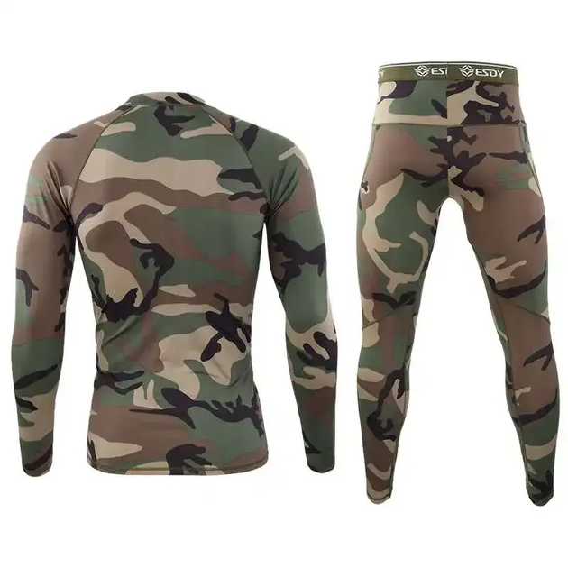 Термобілизна мультикам ESDY Tactical Thermal Вудленд, Розмір S - изображение 2