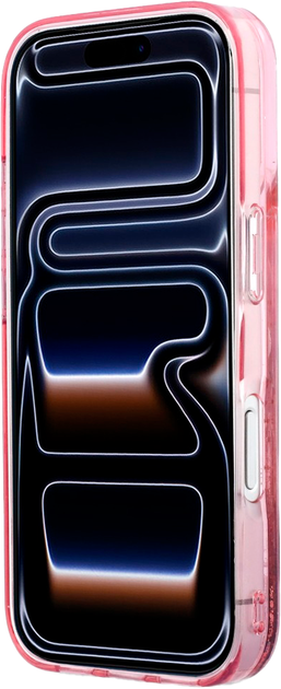 Etui Karl Lagerfeld Liquid Glitter Karl Script Logo MagSafe do Apple iPhone 17 Pro Pink (3666339608132) - obraz 5