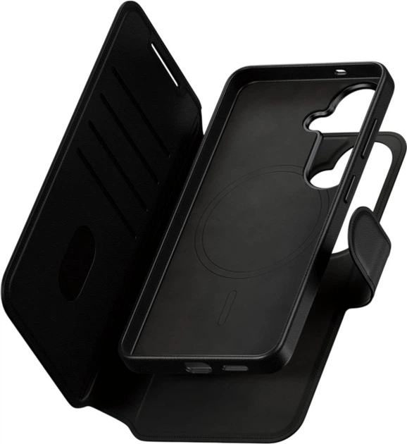 Etui z klapką CARE by PanzerGlass Tango 2w1 Wallet do Samsung Galaxy S26 Black (CR85966) - obraz 3