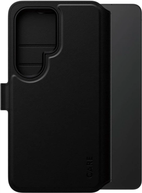 Etui z klapką CARE by PanzerGlass Tango 2w1 Wallet do Samsung Galaxy S26 Ultra Black (CR39425) - obraz 4