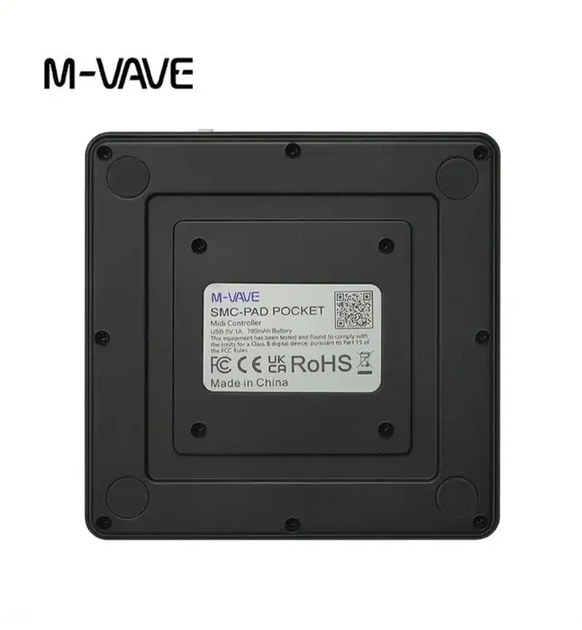 M-VAVE SMC-PAD Портативный MIDI-контроллер с 16 MPC-драм-педами (черный) - изображение 3