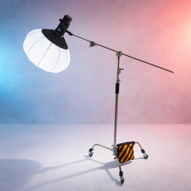 Журавель C-Stand Profi-Light 330 см на колесах: міцна та мобільна стійка для зйомки - зображення 2