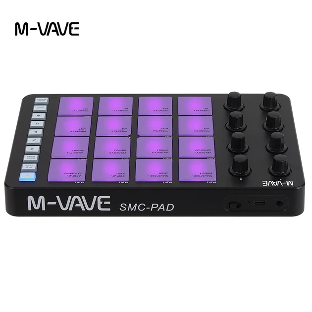 M-Vave SMC-PAD Pro – Беспроводной MIDI Контроллер (черный) - изображение 3