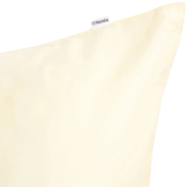 Komplet pościeli Homla Avelia Poszewka na kołdrę 220 x 200 cm + 2 poszewki na poduszki 70 x 80 cm z satyny z domieszką wiskozy żółty (5906496768668) - obraz 2