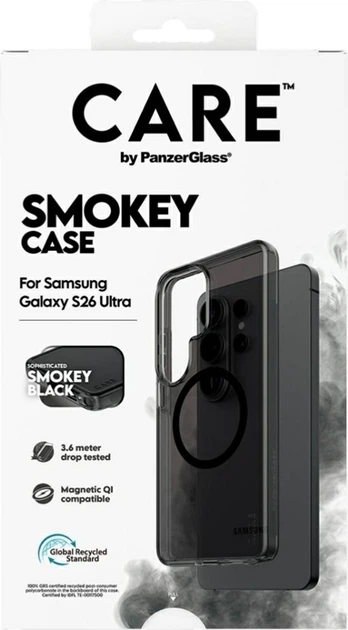 Etui CARE by PanzerGlass Urban Explorer Smokey w. Qi do Samsung Galaxy S26 Ultra Black (CR60968) - obraz 6