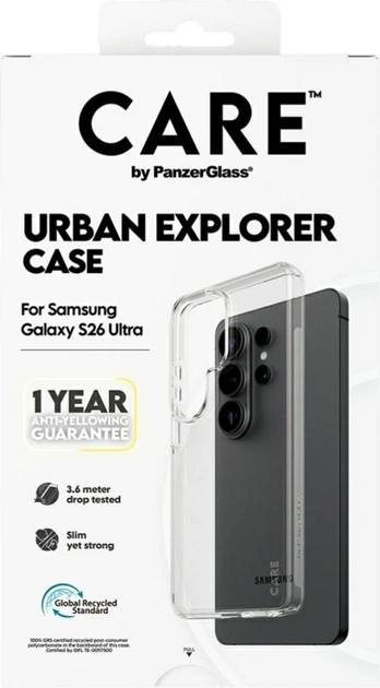 Чохол CARE by PanzerGlass Urban Explorer для Samsung Galaxy S26 Ultra Transparent (CR74807) - зображення 6