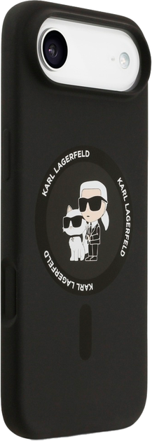 Панель Karl Lagerfeld Karl&Choupette Ring MagSafe do Apple iPhone 17 Air Black (3666339549541) - зображення 4