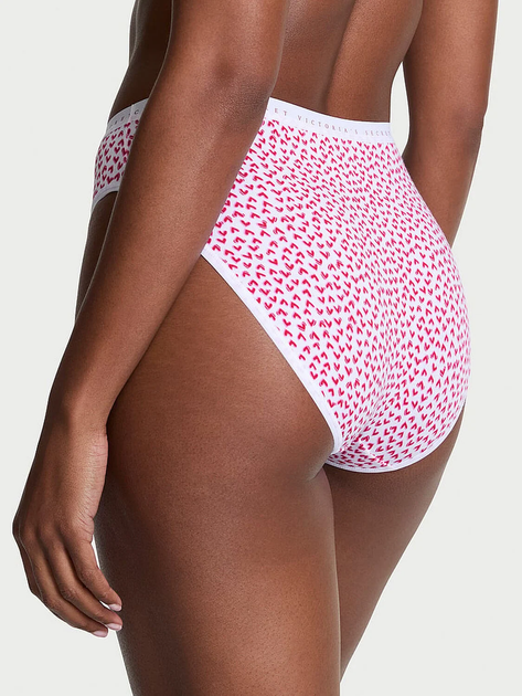 Женские трусики Victoria's Secret (26725598664) Stretch Cotton High-Leg Brief L белые - изображение 2