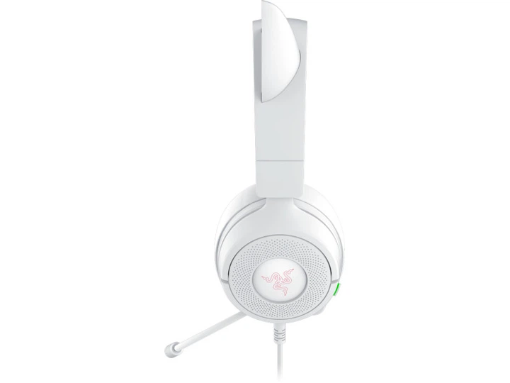 Навушники з мікрофоном Razer Kraken Kitty V3 X White (RZ04-05350300-R3M1) - Фото 4 Навушники з мікрофоном Razer Kraken Kitty V3 X White (RZ04-05350300-R3M1) - изображение 4