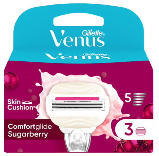 Змінні картриджі Venus Comfort Glide Sugarberry 3 шт (8700216674164) - зображення 1