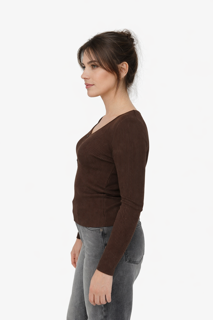 Джемпер женский one size цвет коричневый Karon ЦБ-00291993 - Фото 3 Джемпер женский one size цвет коричневый Karon ЦБ-00291993 - изображение 3