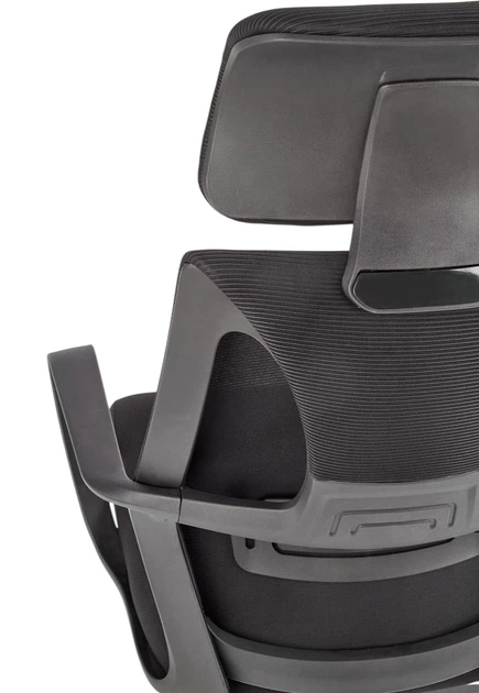 Офісне крісло Halmar Valdez Чорне (5905248123878) - зображення 5