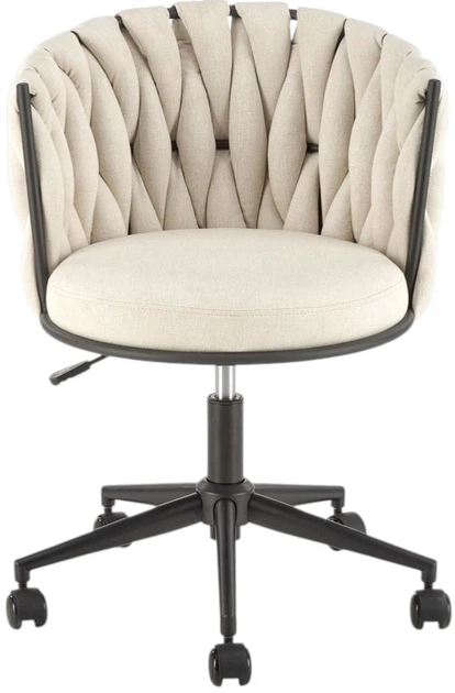 Fotel biurowy Halmar Talon Beżowy (5905248126961) - obraz 4