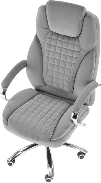 Офісне крісло Halmar King 2 Сірий (5905248126558) - зображення 7