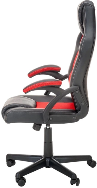 Офісне крісло Halmar Berkel Чорно-червоне (5905248115590) - зображення 4