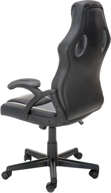 Fotel biurowy Halmar Berkel Czarno-Popielaty (5905248115606) - obraz 4