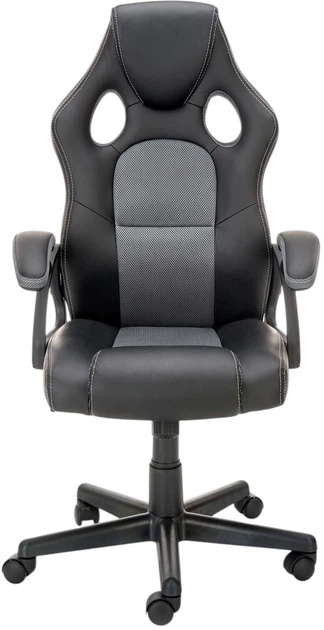 Fotel biurowy Halmar Berkel Czarno-Popielaty (5905248115606) - obraz 9