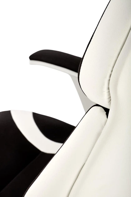 Fotel biurowy Halmar Chrono Biało-Czarny (5905248115668) - obraz 6