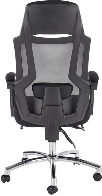 Fotel biurowy Halmar Freeman z podnożkiem Czarny-Popielaty (5905248115965) - obraz 9