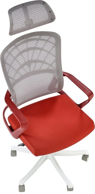 Офісне крісло Halmar Vesuvio 2 Коричнево-біле (5905248131767) - зображення 7