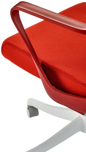 Офісне крісло Halmar Vesuvio 2 Коричнево-біле (5905248131767) - зображення 8