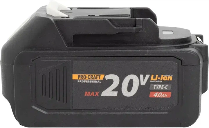 Аккумулятор ProCraft Battery 20/4С 20 В 4 А⋅ч Type-C (030280) - изображение 2