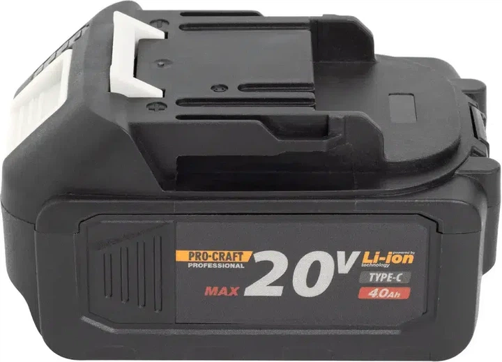 Аккумулятор ProCraft Battery 20/4С 20 В 4 А⋅ч Type-C (030280) - изображение 3