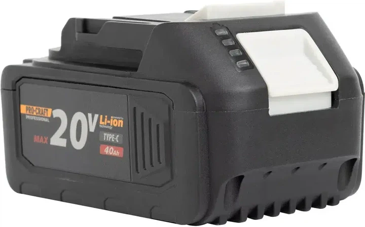 Аккумулятор ProCraft Battery 20/4С 20 В 4 А⋅ч Type-C (030280) - изображение 7