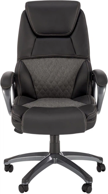 Офісне крісло Halmar Steven Чорно-сіре (5905248131736) - зображення 4