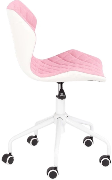 Офісне крісло Halmar Matrix 3 Рожево-біле (5905248123236) - зображення 3
