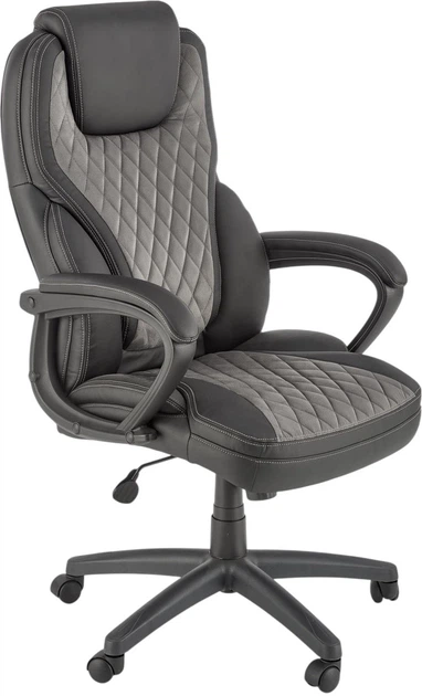 Офісне крісло Halmar Gandalf Чорно-сіре (5905248125100) - зображення 4