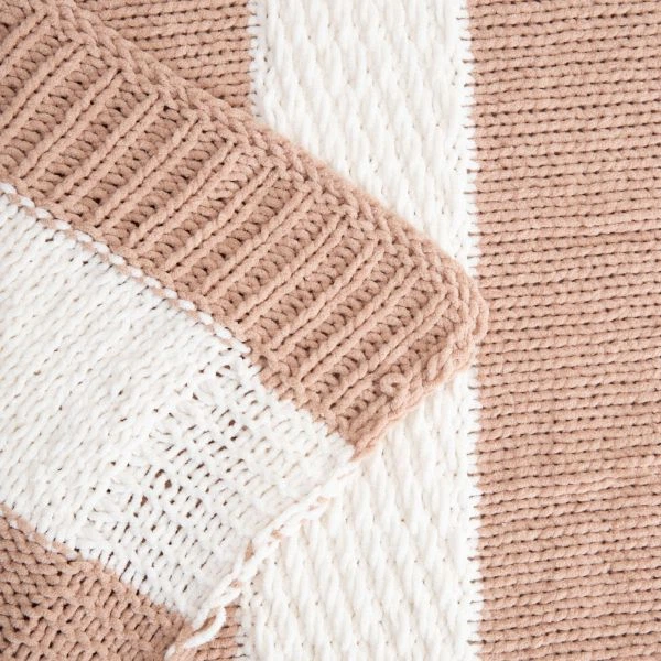 Плед Homla Rudens в бежеві смужки 130 x 170 см (5906496766169) - зображення 4