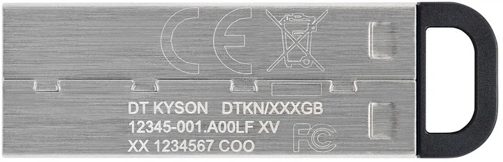 Флеш-накопитель USB3.2 32GB Kingston DataTraveler Kyson Silver/Black (DTKN/32GB) - изображение 3