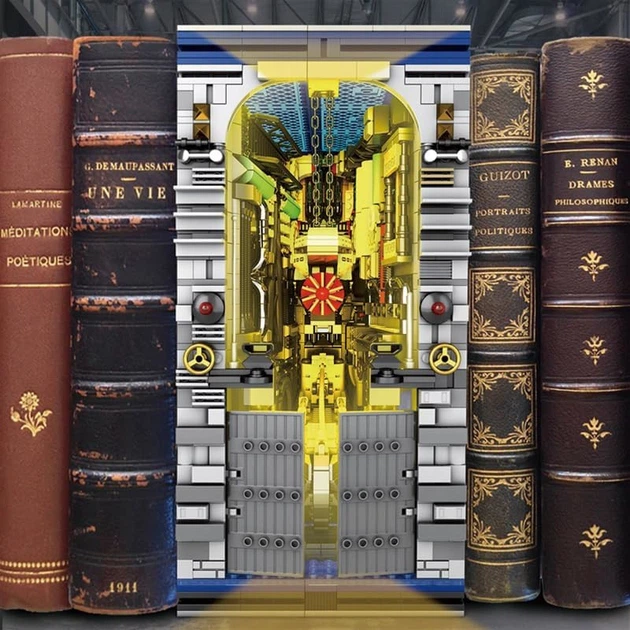 Конструктор Завод Подводных Лодок 3466 деталей 3D книга на полку Reobrix 66038 - изображение 3
